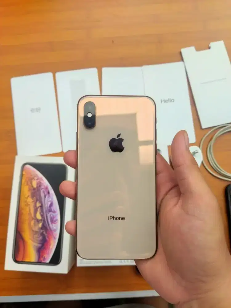 iPhone xs 64gb rose gold - BH 100% - full function - siap pakai