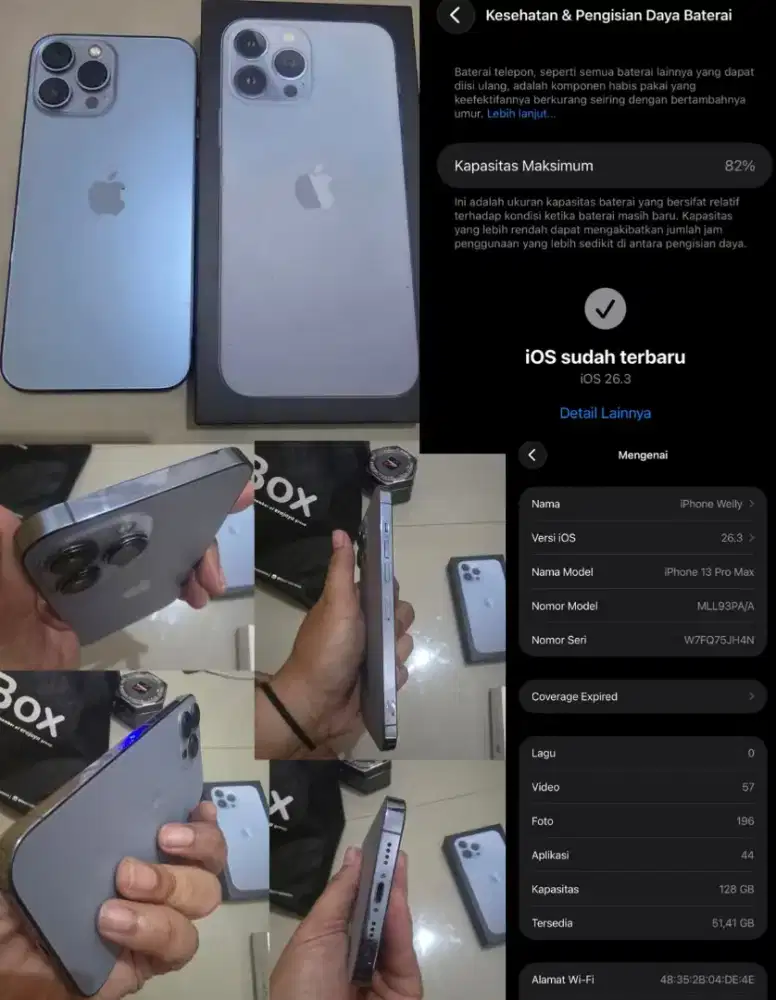 IPhone 13 promax 128 (ex. Ibox)