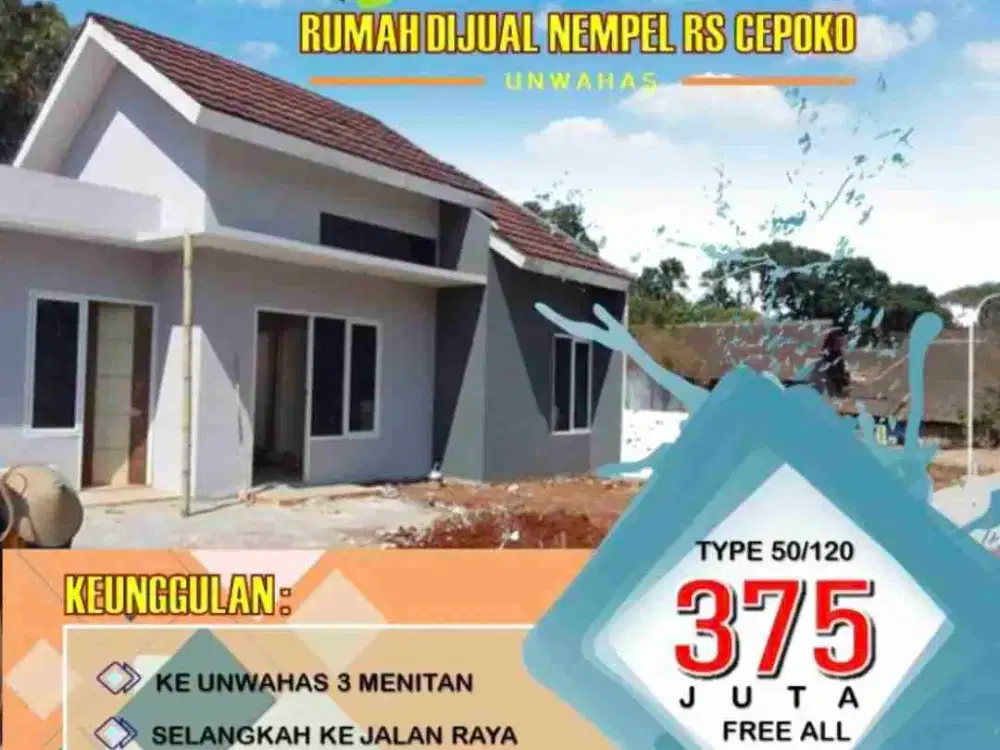 Dijual Rumah Cepoko dekat RS di Gunungpati