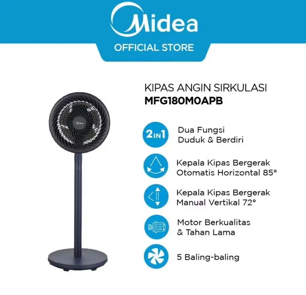 KIPAS ANGIN MIDEA MURAH