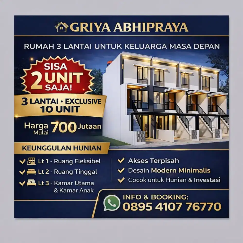 JUAL RUMAH HARGA 700JTAN DI CILANGKAP JAKTIM