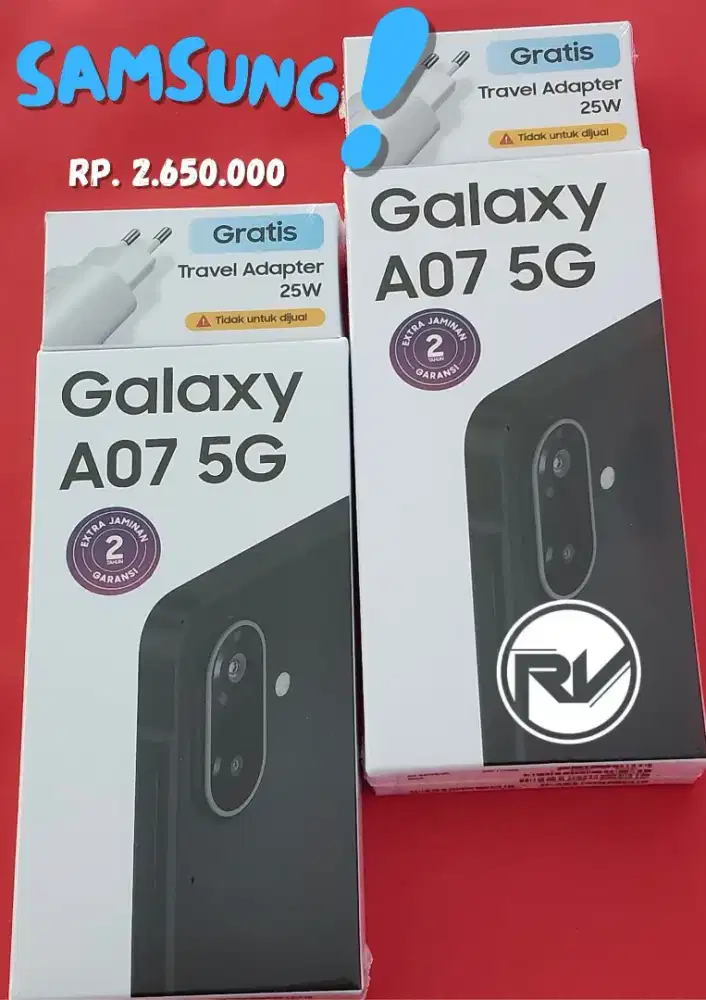 SAMSUNG A07 5G 6/128 NEW SEGEL MURAH