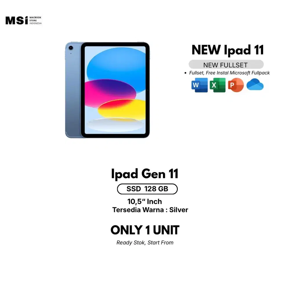 NEW iPad Gen 11 128 GB – Powerful & Siap Pakai!