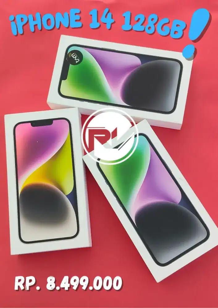 IPHONE 14 128GB NEW SEGEL IBOX MURAH