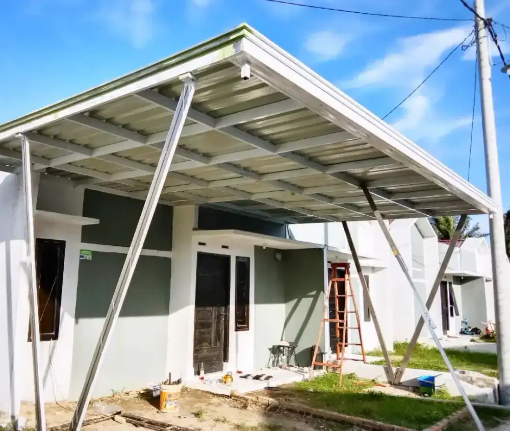 Kanopi tempahan rangka hollow 30x90