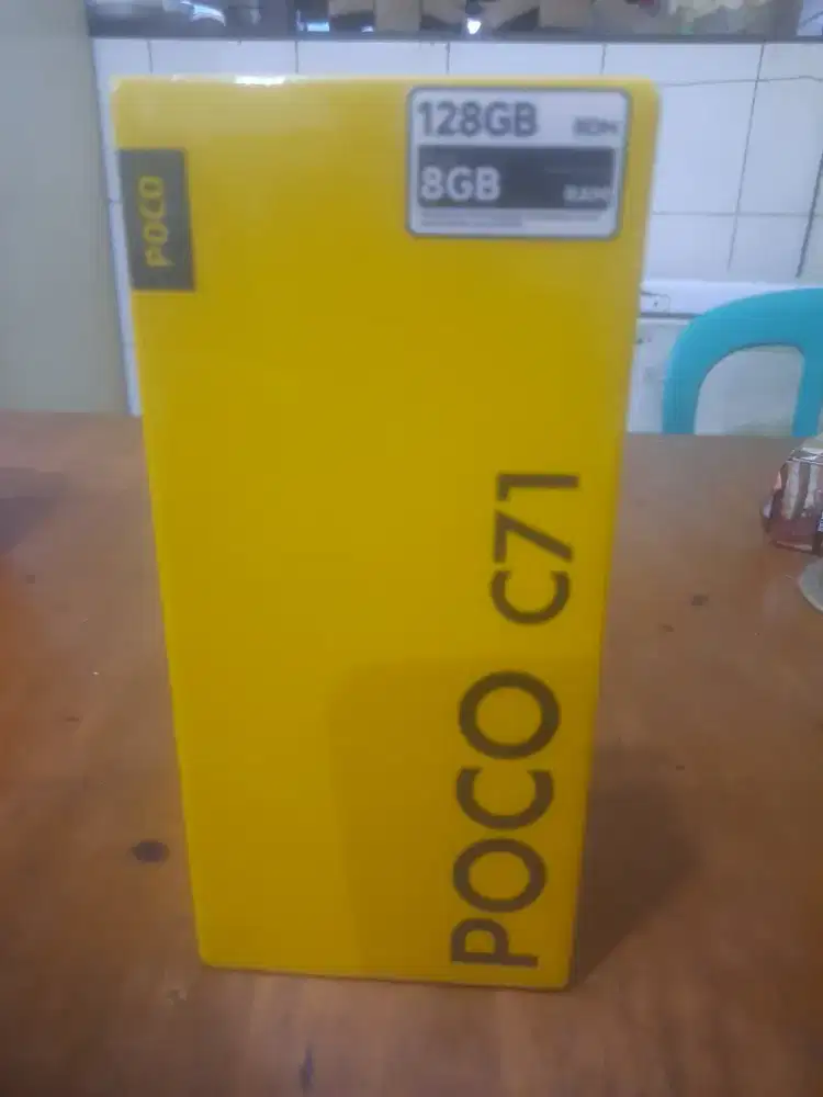 hp poco C71 Ram 4+4/128gb warna black