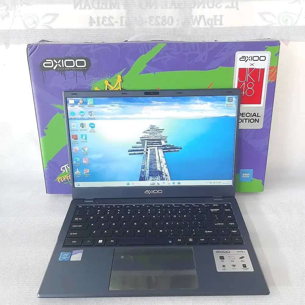 LIKE NEW  AXIOO HYPE 1 INTEL-N4020 RAM 4GB SSD NVME 128GB FULLSETT