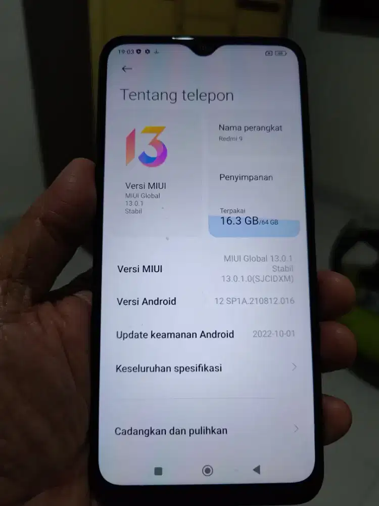 Redmi 9  4/64 kondisi bagus