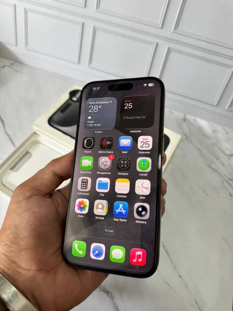 iPhone 15 Pro 128GB Black Titanium (IBOX) Original Apple Resmi