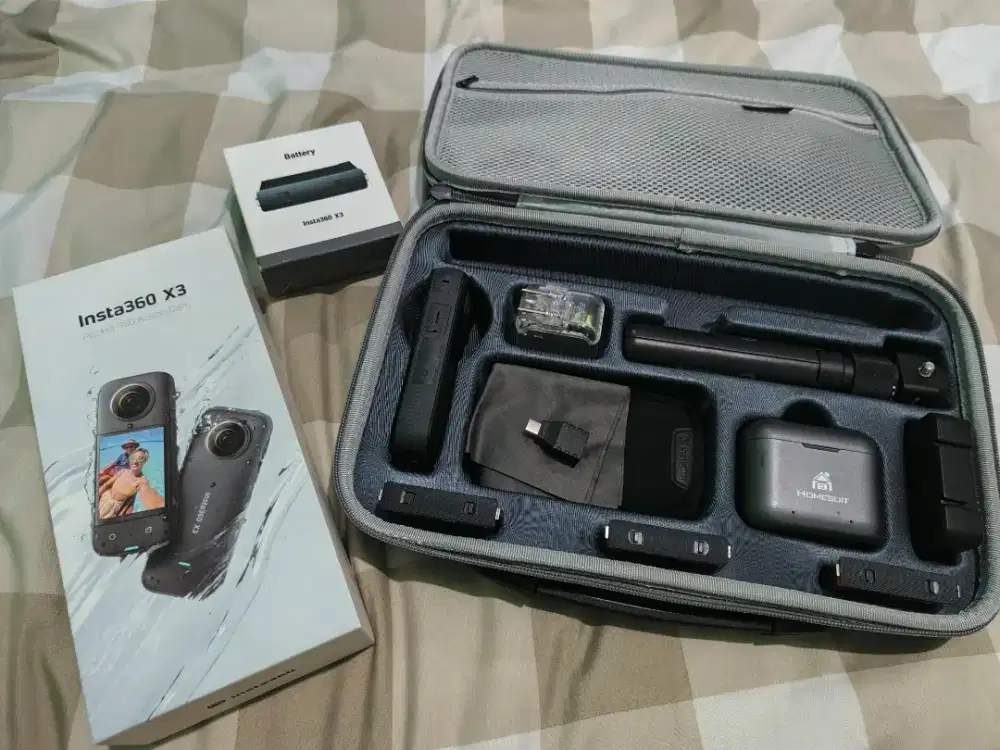 Insta 360 X3 fullset istimewa
