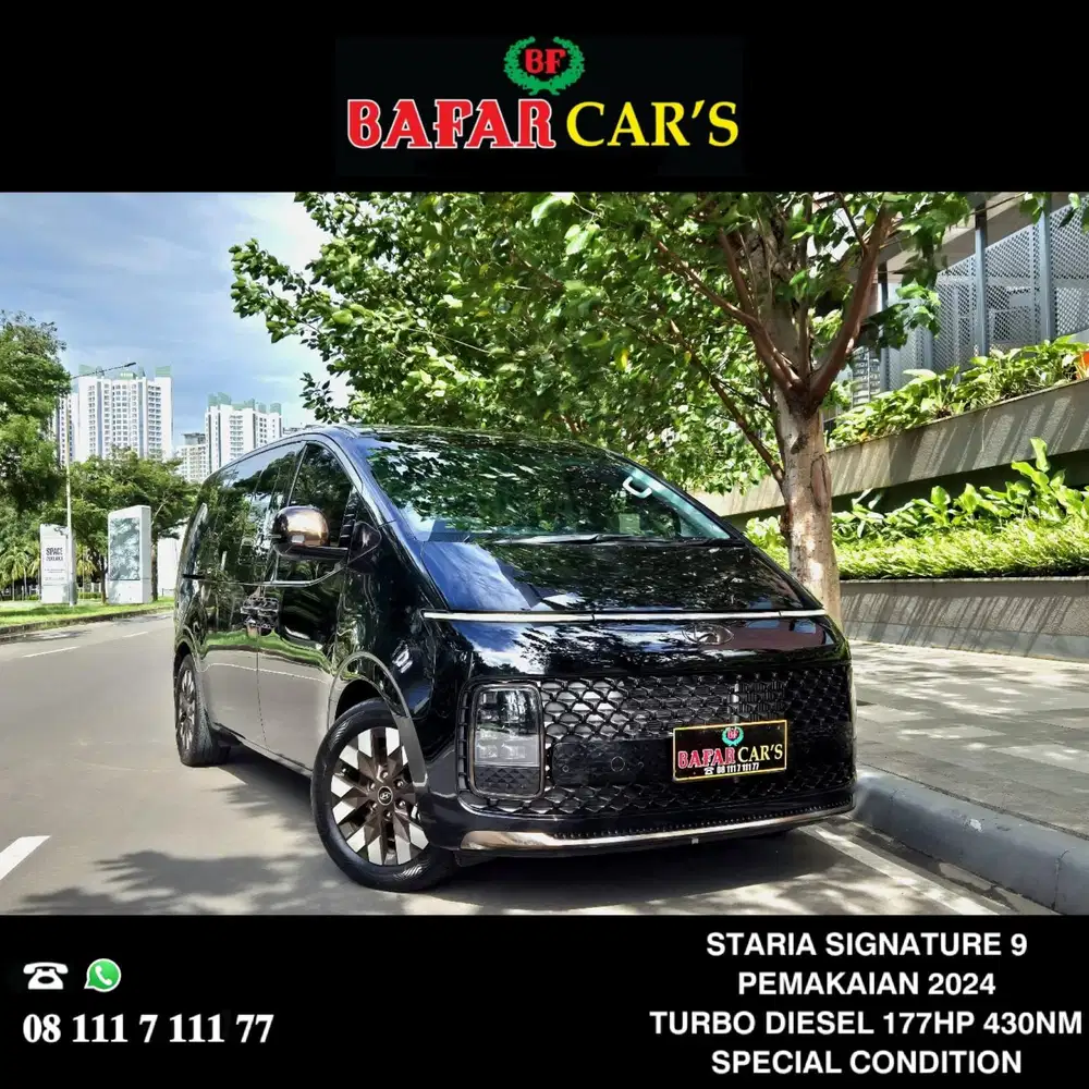Hyundai Staria Signature 9 2024 Carnival Pajero Fortuner