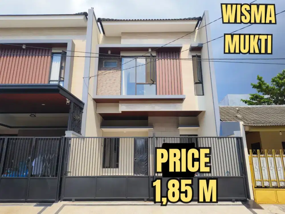 ‼️BARU GRESS SISA 1 UNIT ‼️ RUMAH TENGAH KOTA WISMA MUKTI KLAMPIS ANOM MANYAR NGINDEN. MODERN MINIMALIS DEKAT SEKOLAH, GALAXY MALL, MERR