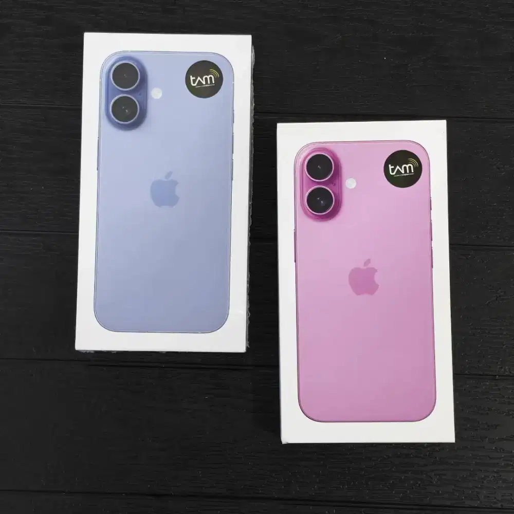 Jual iphone 16 new lengkap ,bea cukai aman