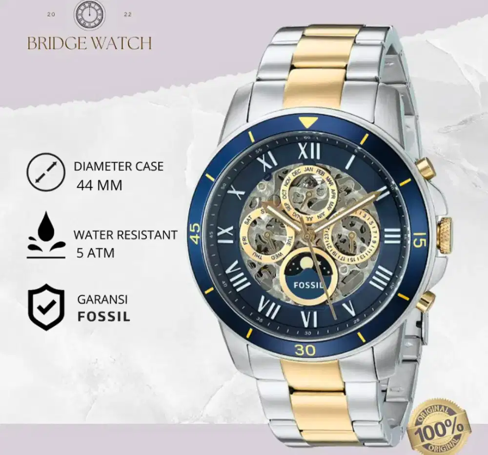 Jam Tangan Fossil ME3141 Grant Automatic