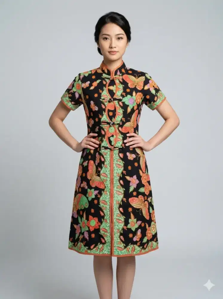 Dress Batik Cheongsam Cantik