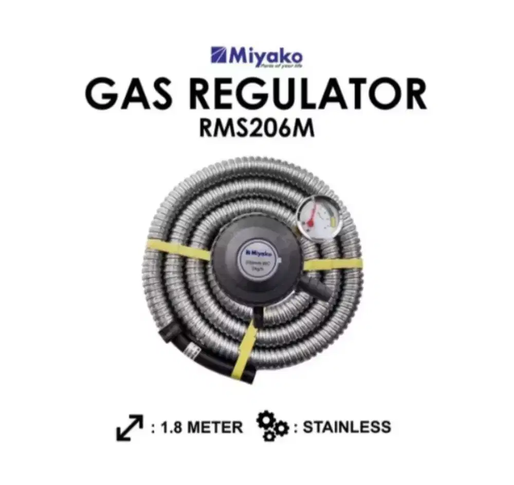 Miyako RMS206M Regulator + Selang Ori