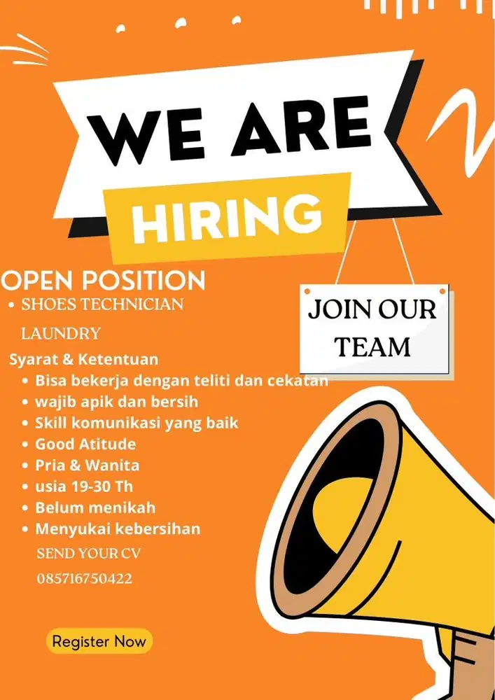 LOWONGAN SHOES LAUNDRY & APPAREL CARE