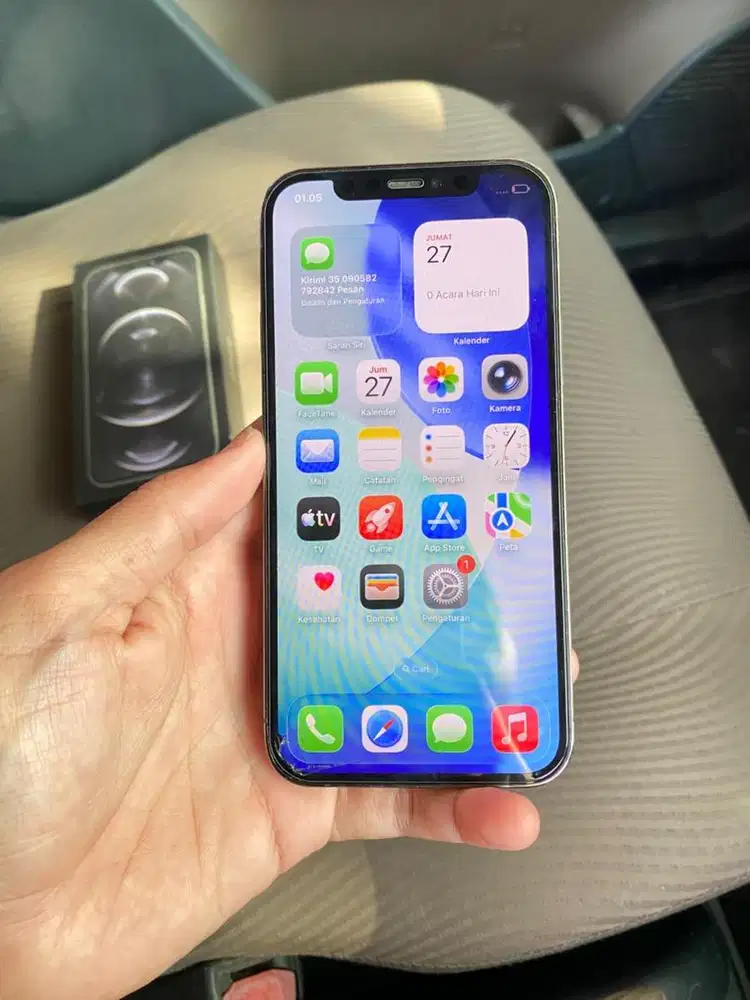 Iphone 12 pro 128GB Beacukai Retak dikit ngak ngaruh