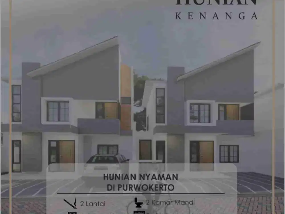 Rumah baru 2 Lantai Purwokerto dekat kampus Unsoed, SPN, kampus AMIKOM, pasar Cermai