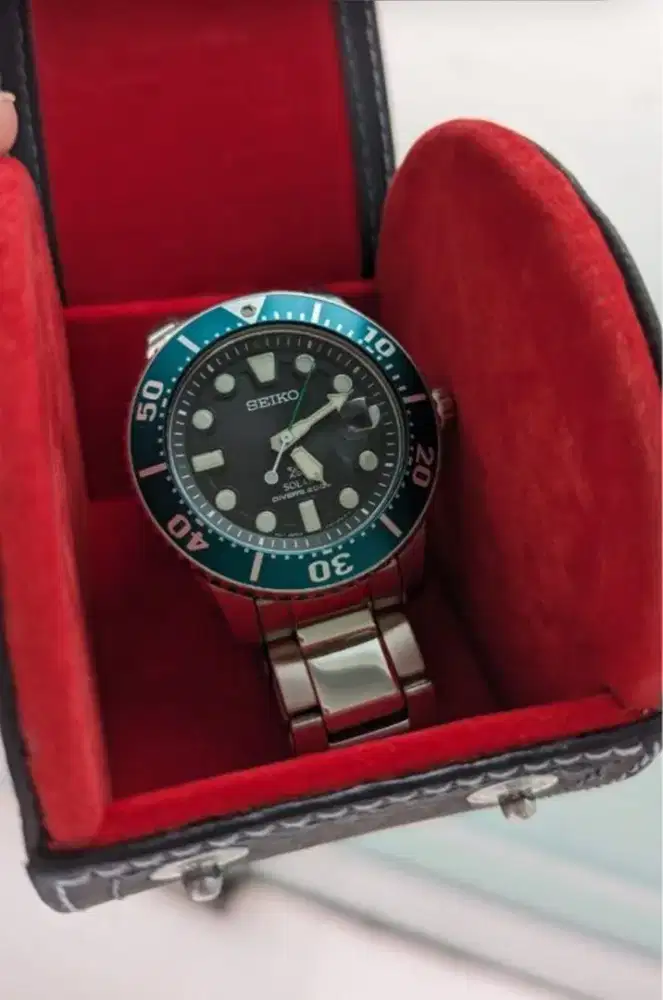 Seiko Solar SNE579 Hulk / Kermit Jam Tangan