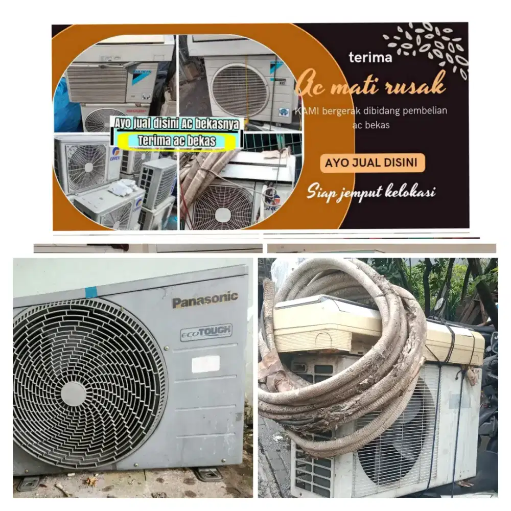 Terima ac bekas rusak