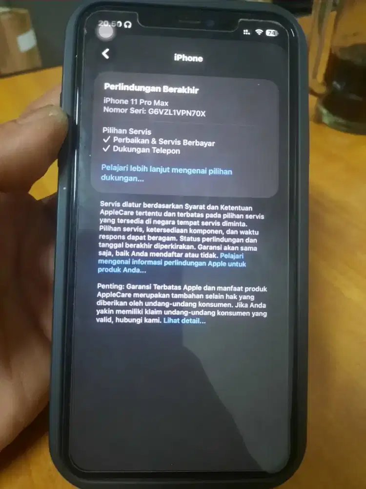 11 Promax 256gb warna abu