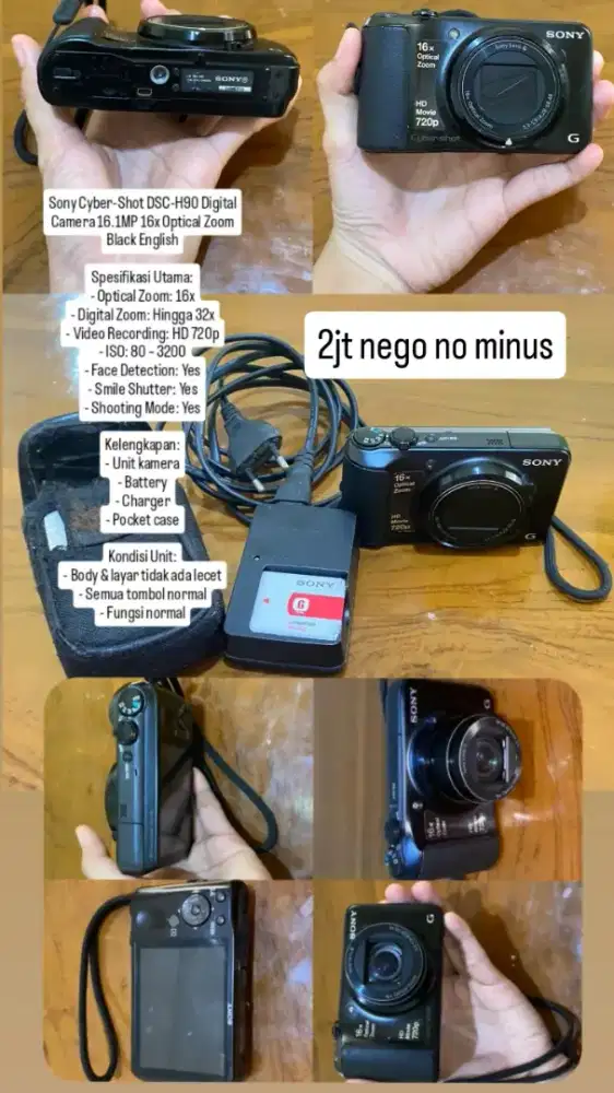 Kamera sony cyber-shot DSC-H90 Digital Camera