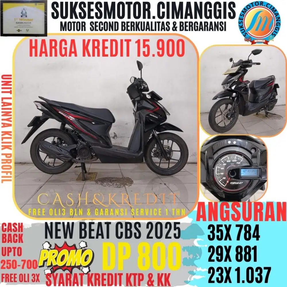 DP 800 BEAT CBS PROMOTERMURAH CASHBACK UPTO700RBU FREEOLI3X