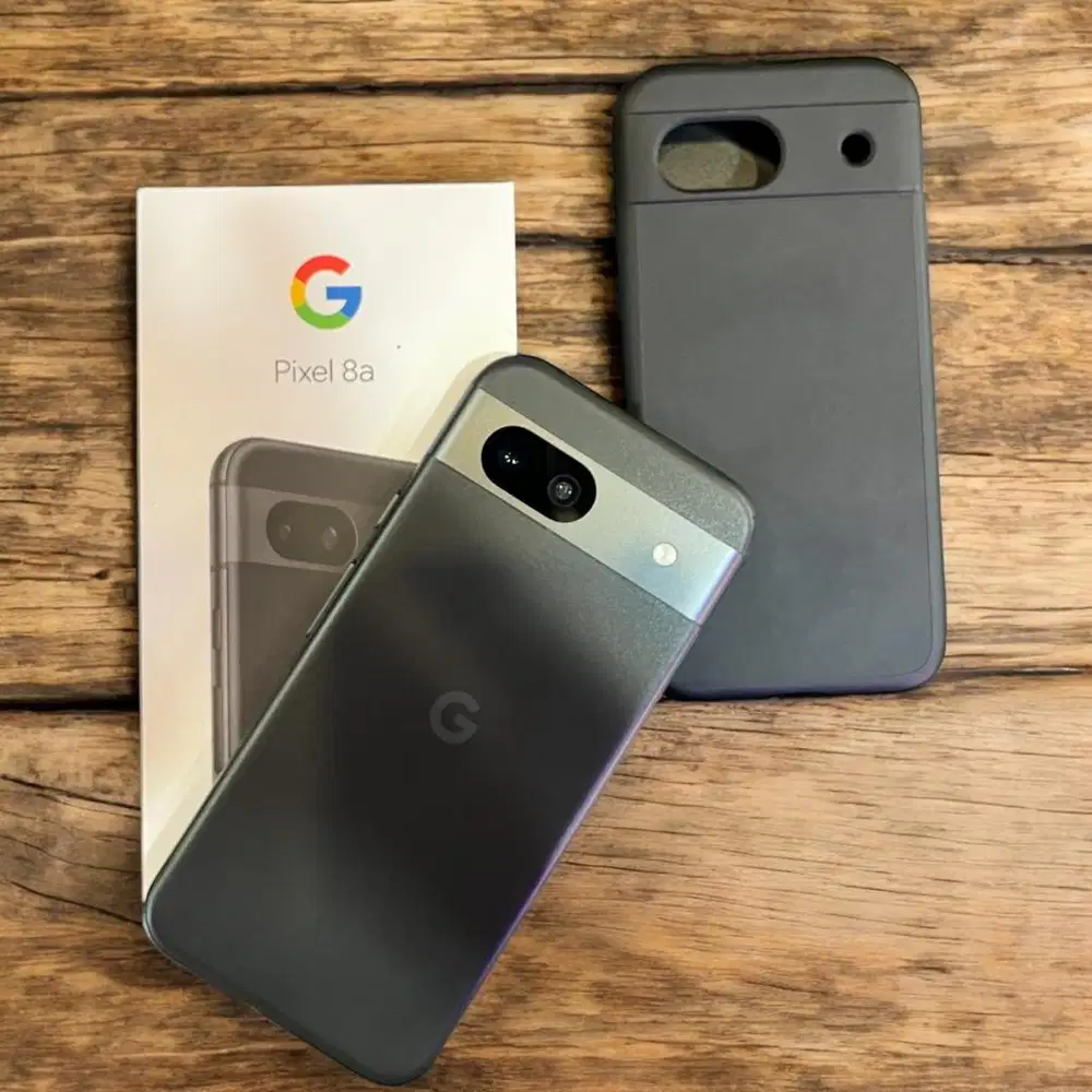 Google pixel 8a 128gb black Bea cukai super mulus