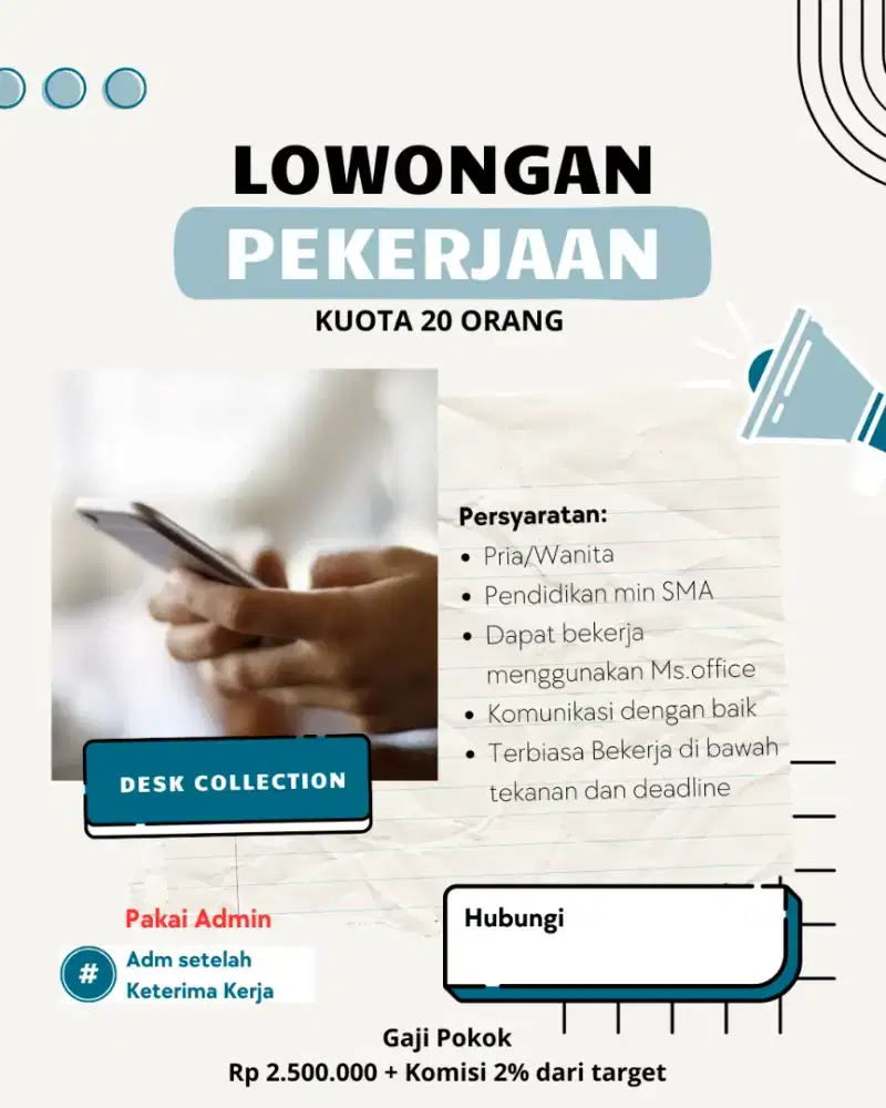 Lowongan Kerja Admin