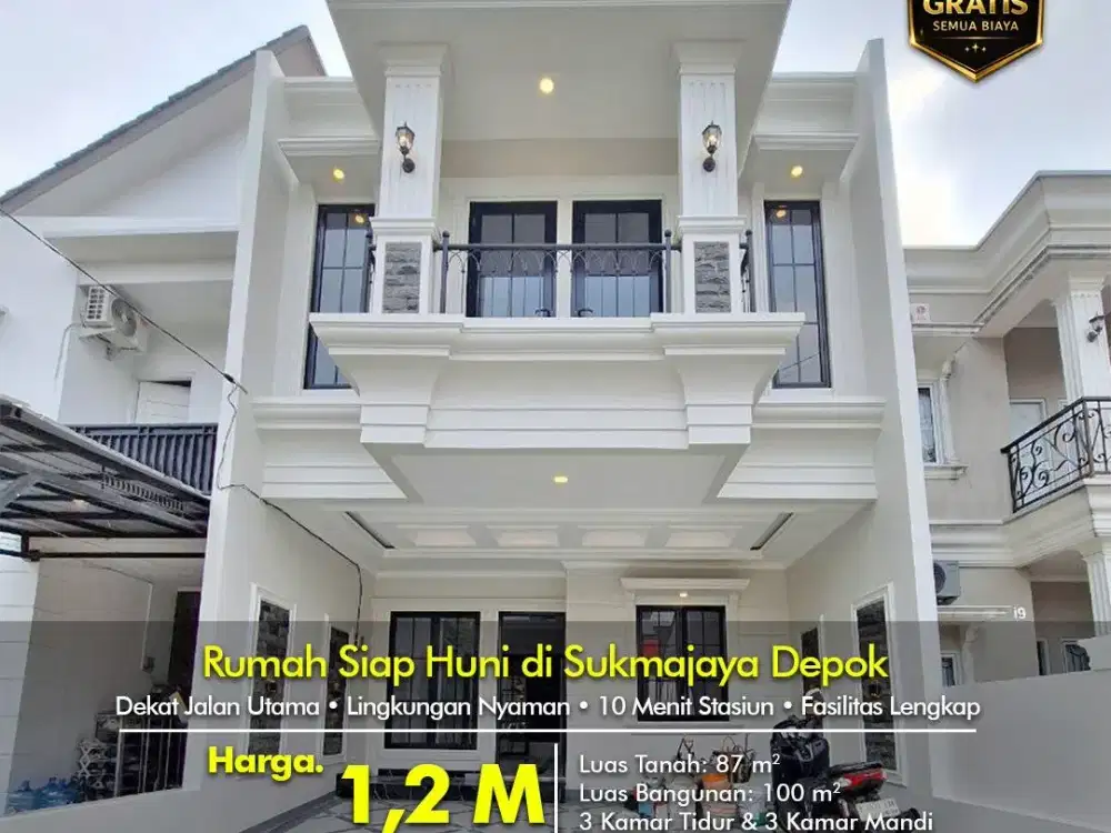 Rumah Siap Huni Lokasi Nyaman - Strategis di Sukmajaya Depok