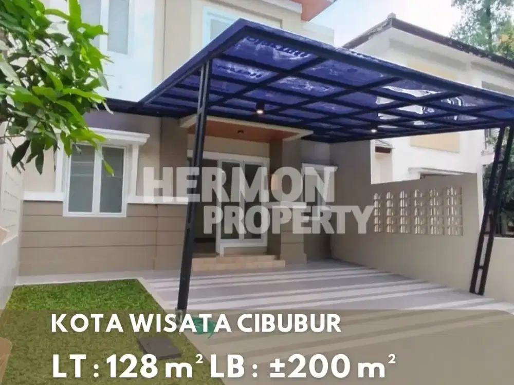DIJUAL CEPAT Rumah Baru selesai Renovasi , Design Modern Kekinian , Kamar Tidur 4 di Kota Wisata cibubur