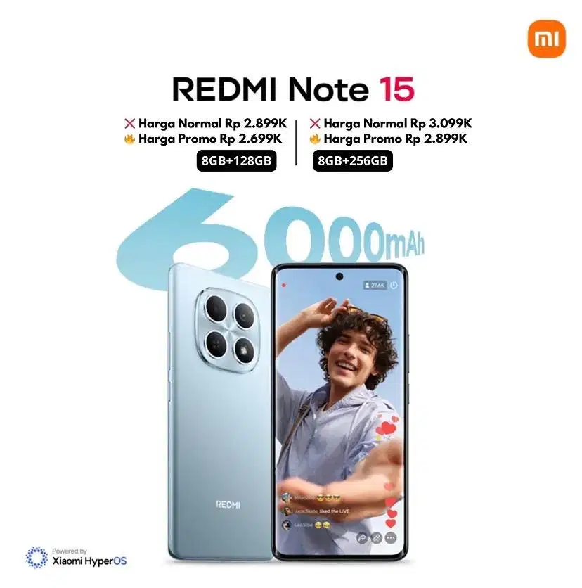 promo redmi note 15 8/128