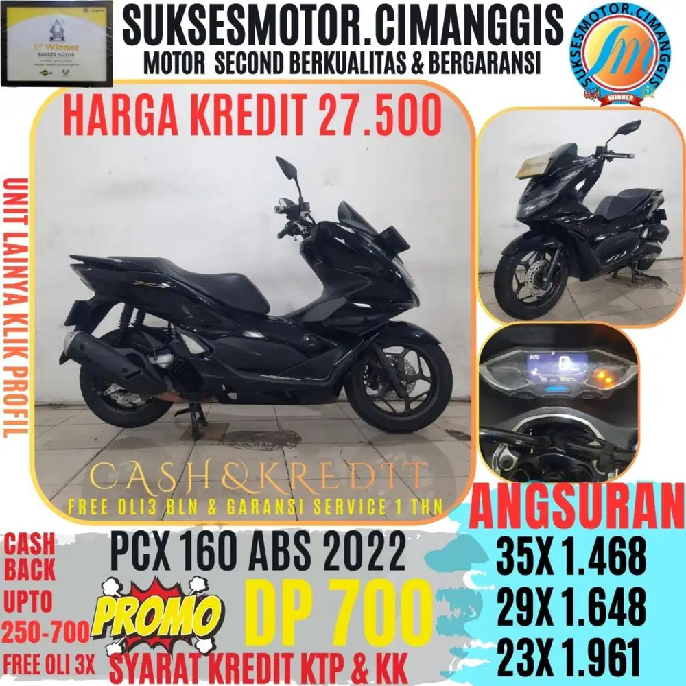DP 700 PCX 160 ABS PROMOTERMURAH CASHBACK UPTO700RBU FREEOLI3X