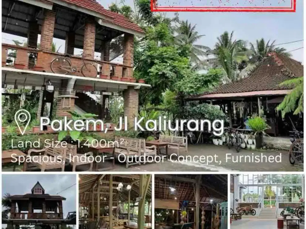 Disewakan bangunan luass ex resto di kaliurang sleman