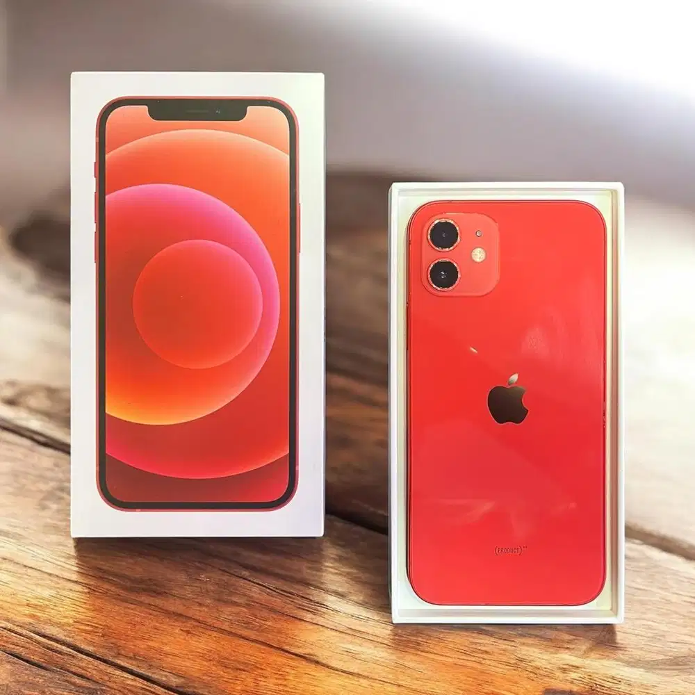 iphone 12 128gb BH78% red resmi iBox