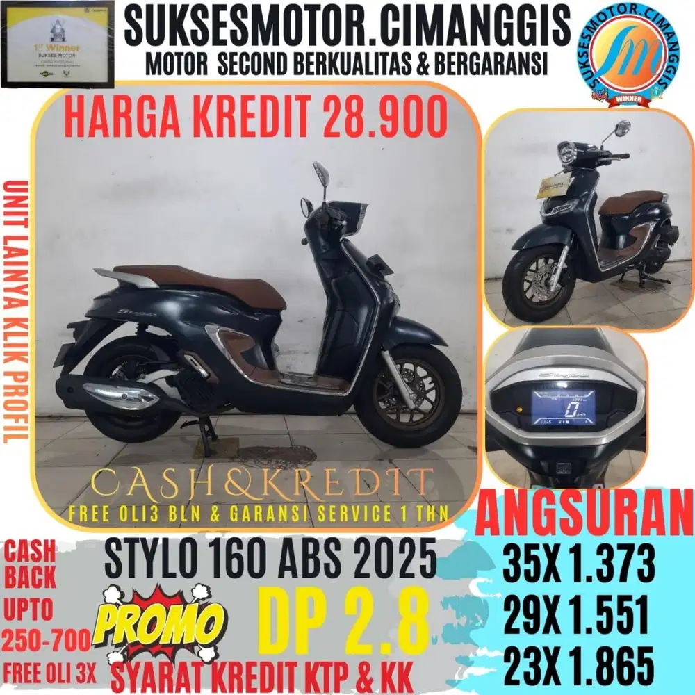 STYLO 160 ABS DP 2.800 PROMOTERMURAH CASHBACK UPTO700RBU FREEOLI3X