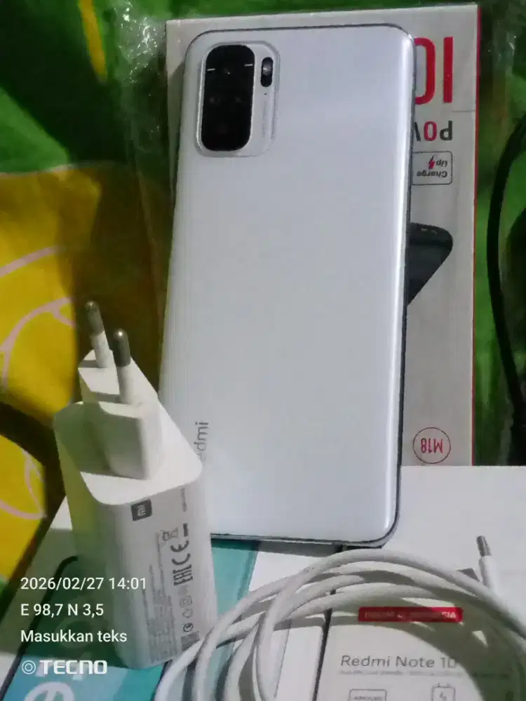 handphone redmi note 10 4gb/64gb pullset mulus tanpa minus 950000 nego