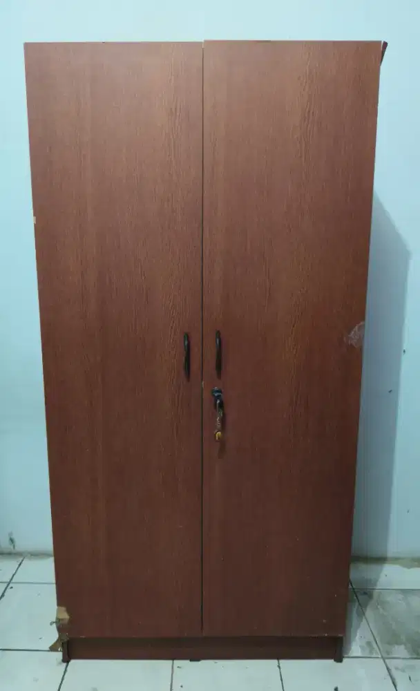 Lemari Pakaian 2 Pintu Kayu Murah
