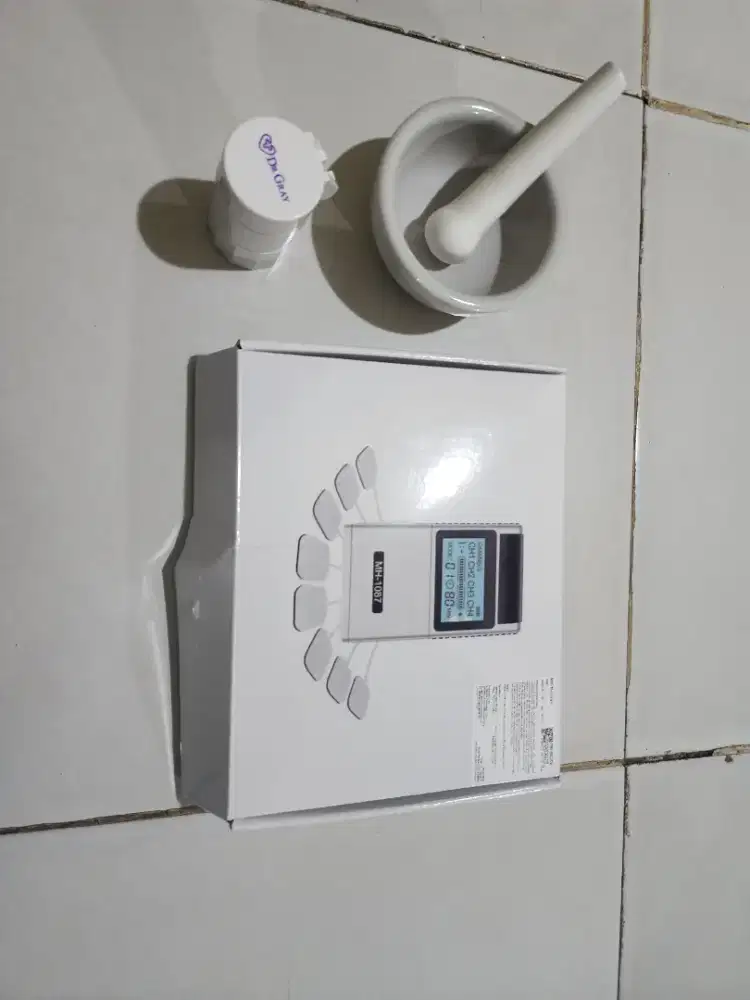 Like New]Paket Alat Terapi TENS MH-1087+Mortar&Penggerus Obat Dr. Gray