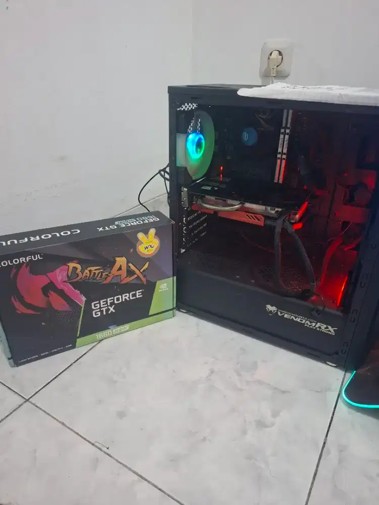 Pc Fullset Pc Gaming Core i3 gen 10 Gtx 1660 Super no rtx 5060 rx 6600