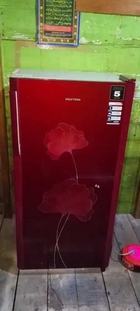 Kulkas 1pintu Polytron blezza siap pakai,no minus.