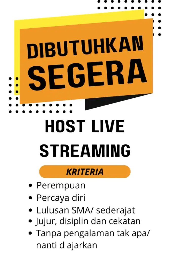 Di butukan host Live