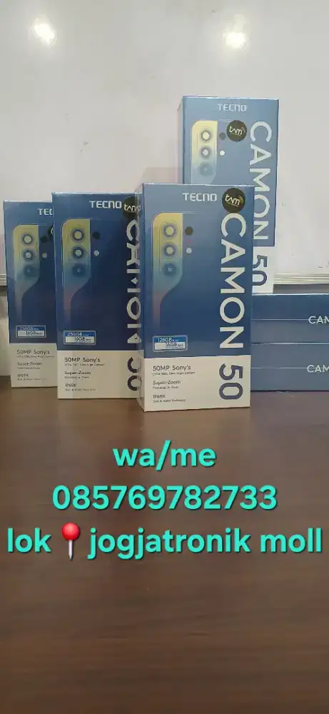 Ready..terbaru Tecno Camon 50 penyimpanan 12/256 barang baru