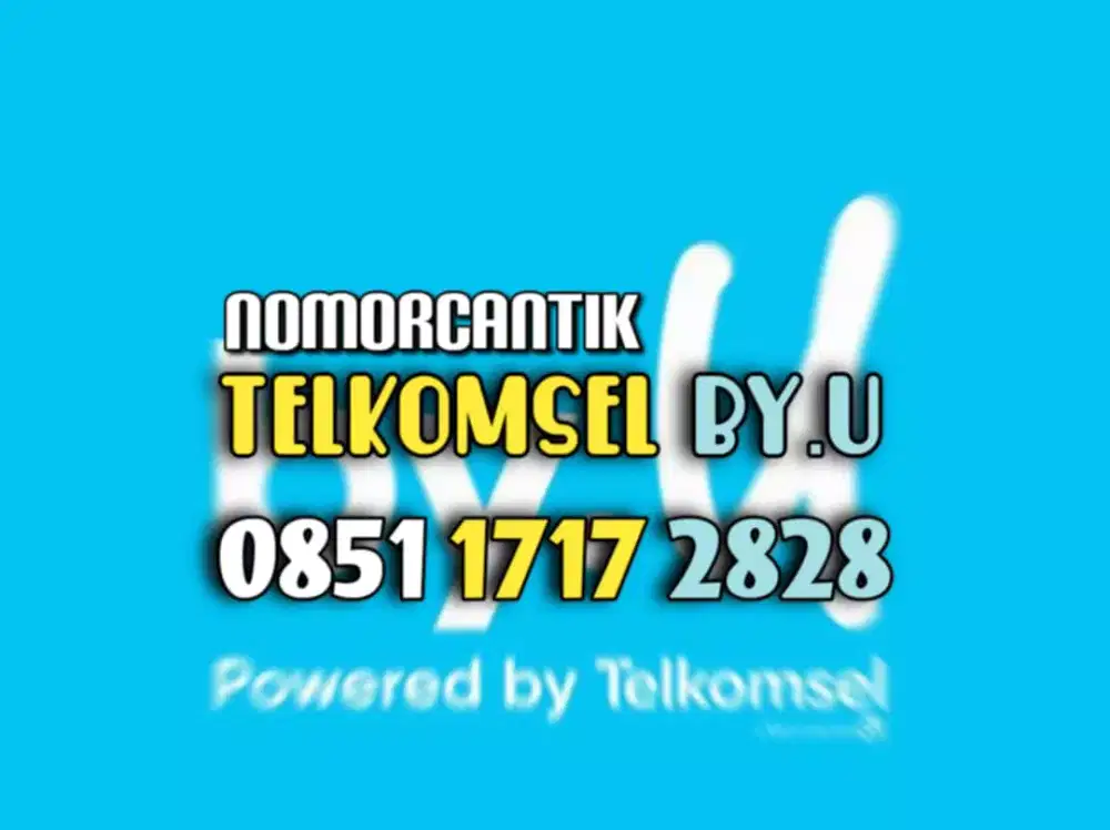 (bisa COD) Nomor Cantik Kartu TELKOMSEL By.U HOKI ABAB CDCD 1717 #2828