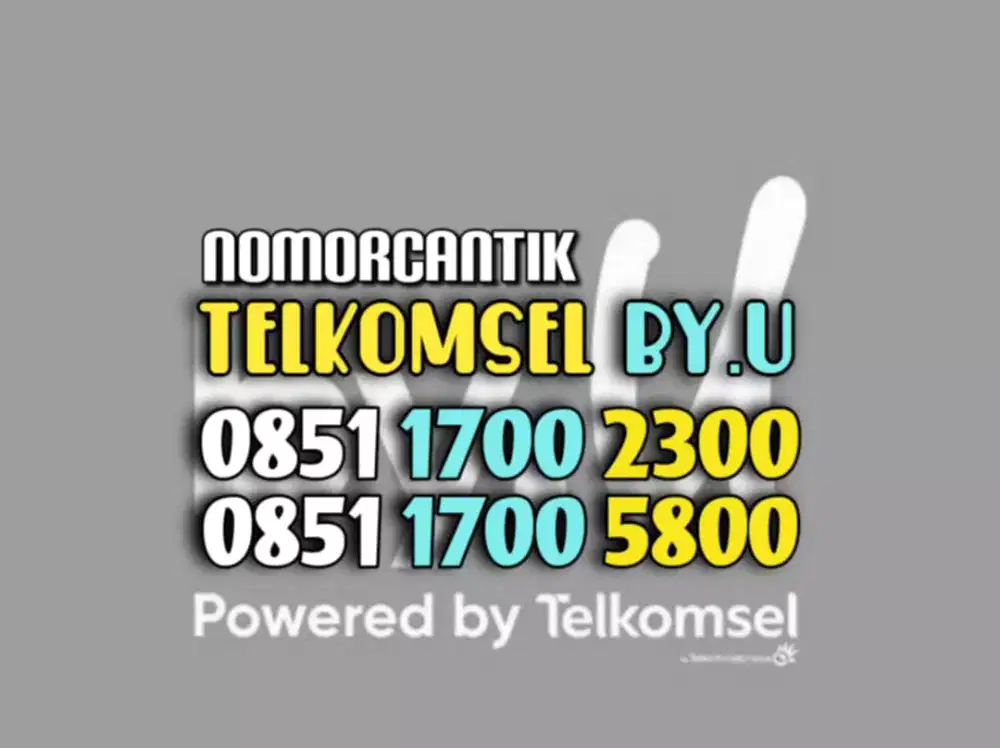 (bisa COD) Nomor Cantik Kartu TELKOMSEL By.U HOKI Dobel Ribuan 1700 #1
