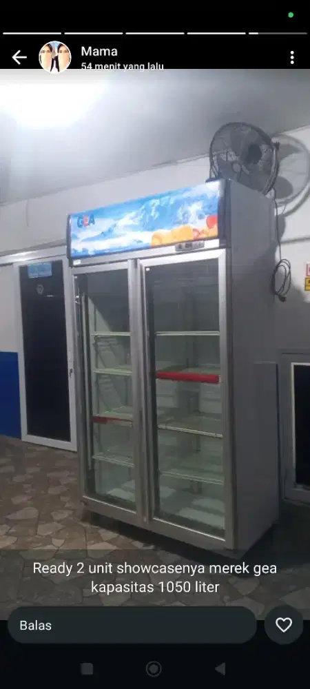 Showcase GEA 1050 Liter Super Dingin Original