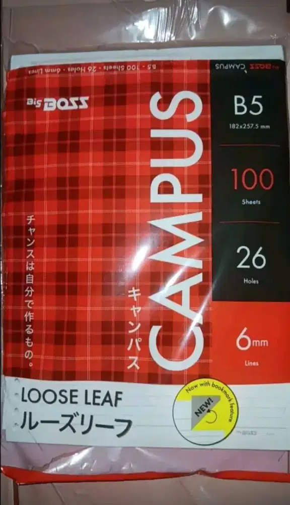 Buku tulis Loose Leaf B5