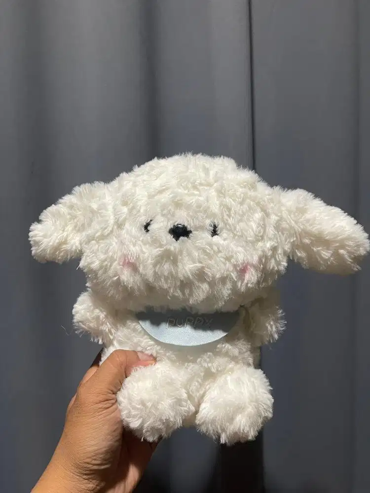 (GRATIS) Boneka anjing bulu halus