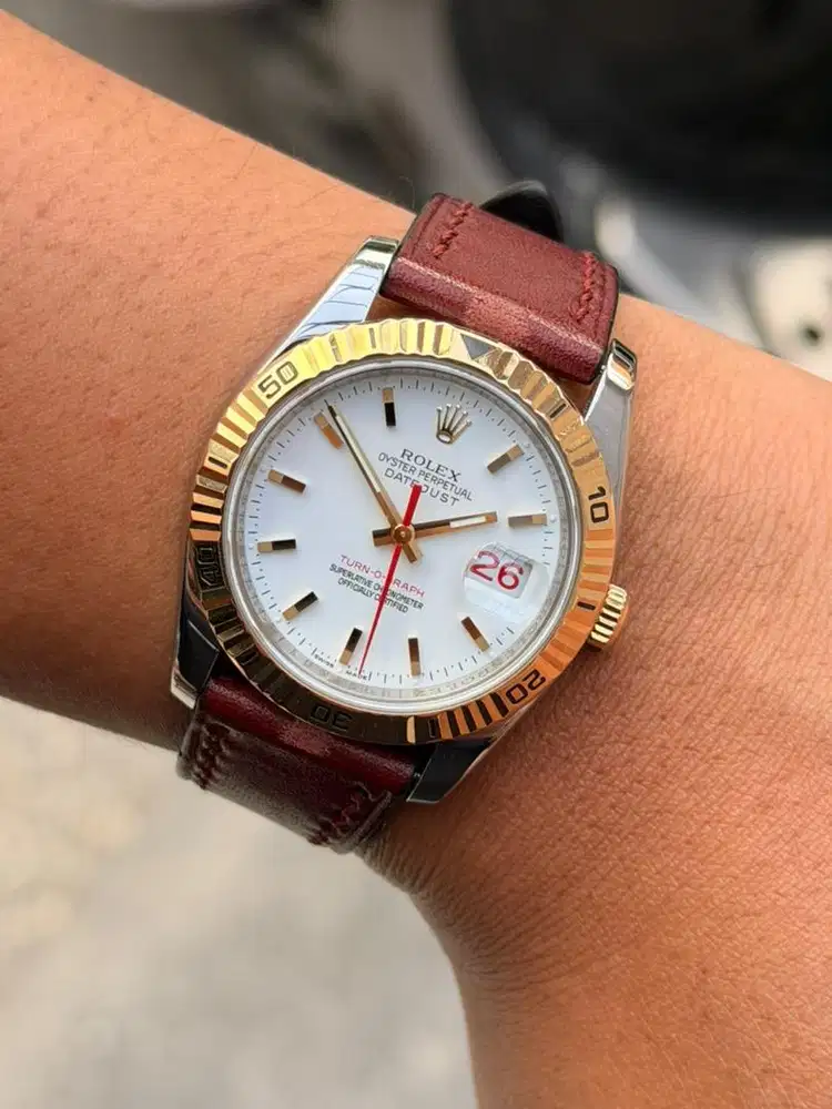 Rolex datejust turn-o graph with papers only